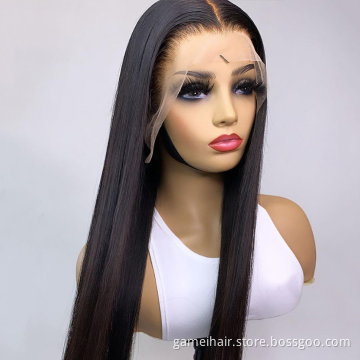 Factory Price Swiss Hd Lace Frontal Wig Pre-Plucked Brazilian Virgin Human Hair HD Lace Cuticle Aligned Wig for Black Women
